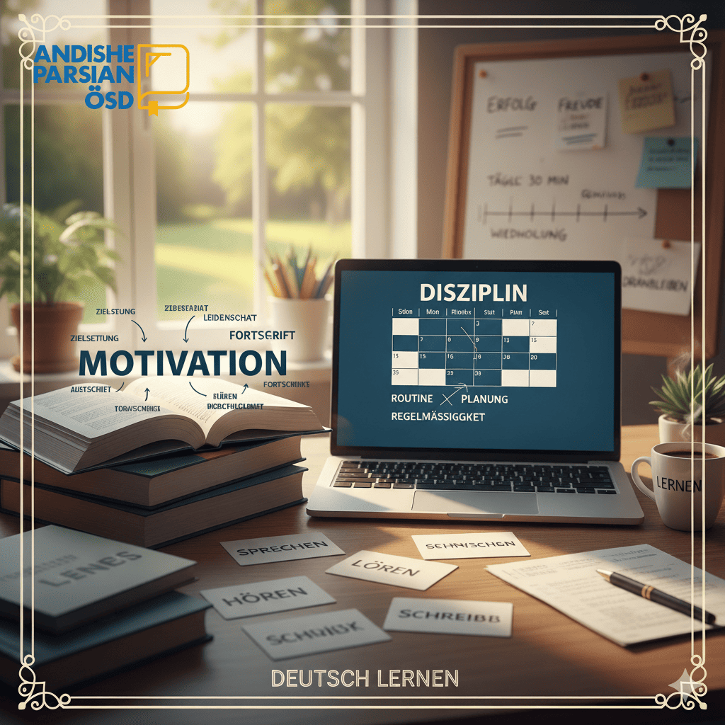 حفظ انگیزه و غلبه بر تنبلی در یادگیری زبان آلمانی